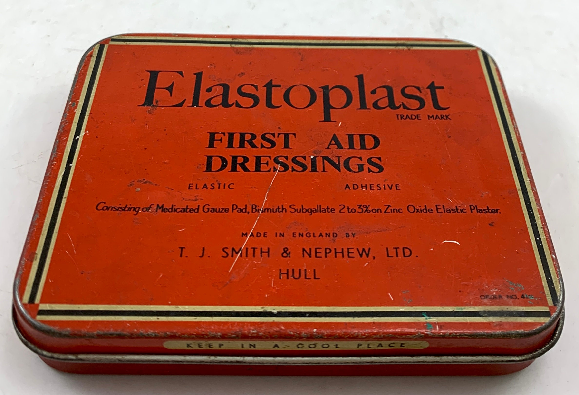 Vintage Elastoplast First Aid Dressings Tin Etsy