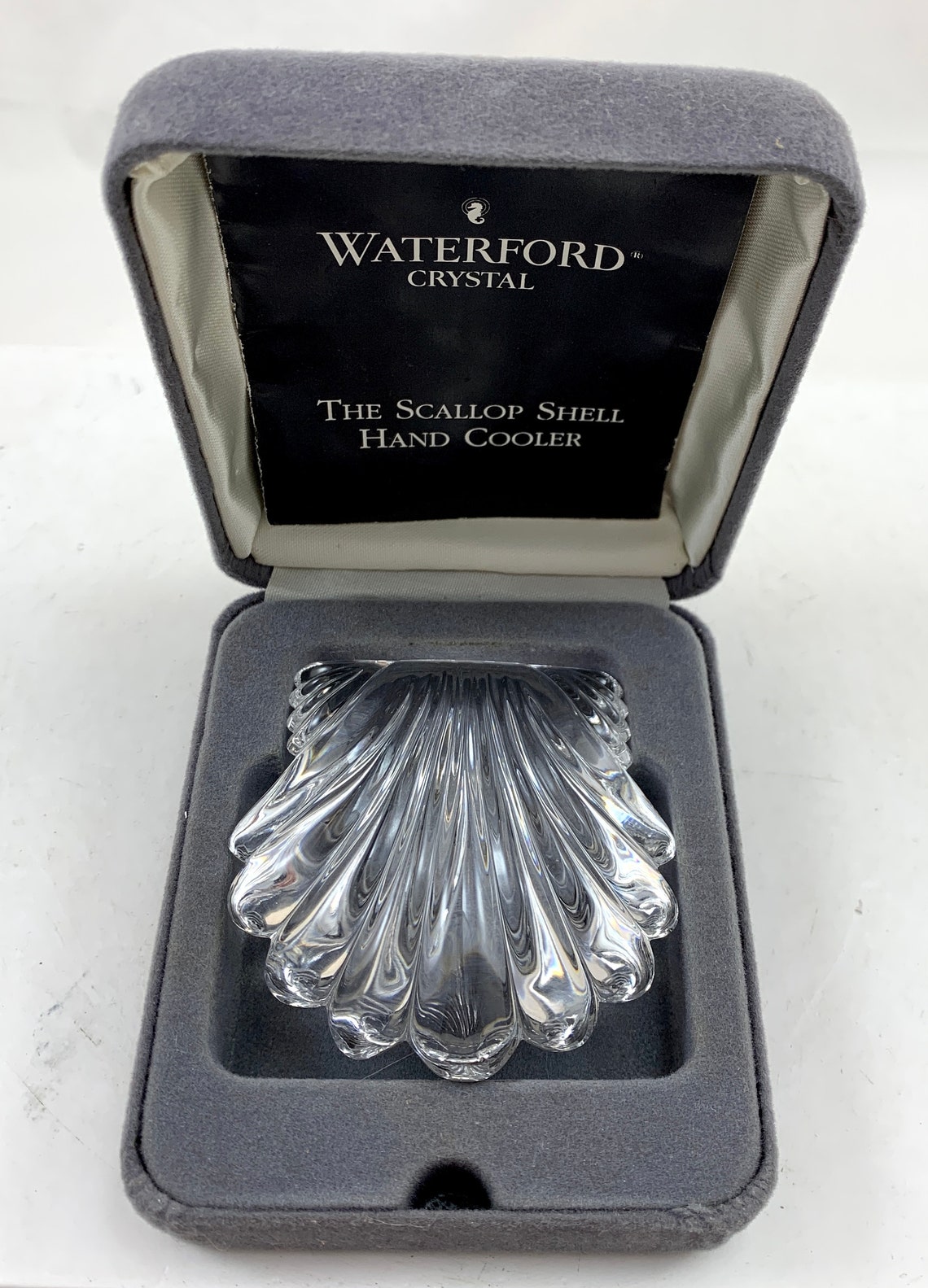 Waterford Crystal Scallop Shell Hand Cooler in Case Etsy