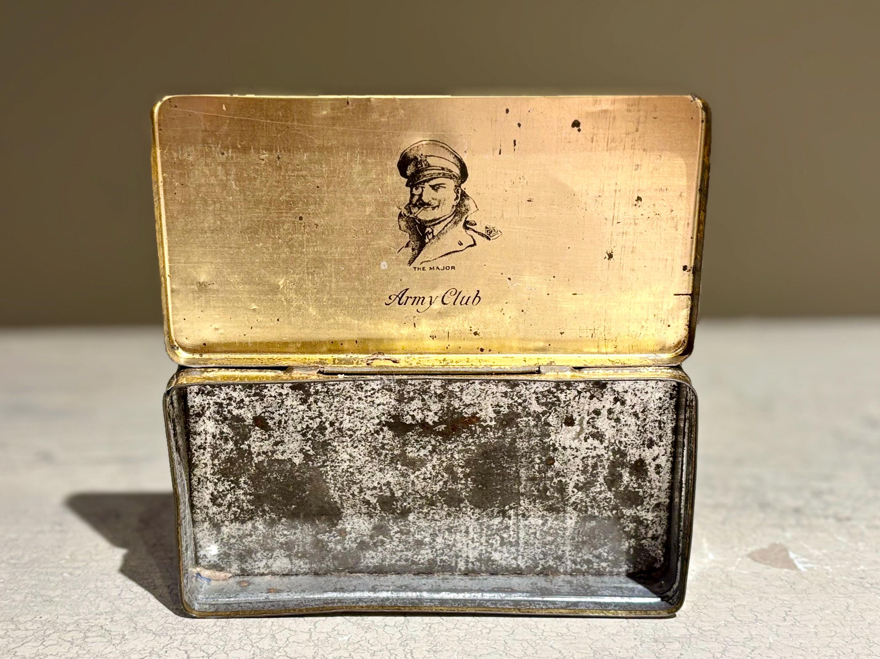 army club cigarette tin Vintage Army Club Tobacco Tin