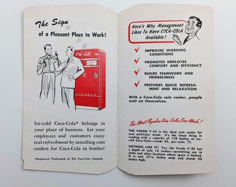 Vendo V-82 Brochure, Advertising, Collectable, Vending Machine