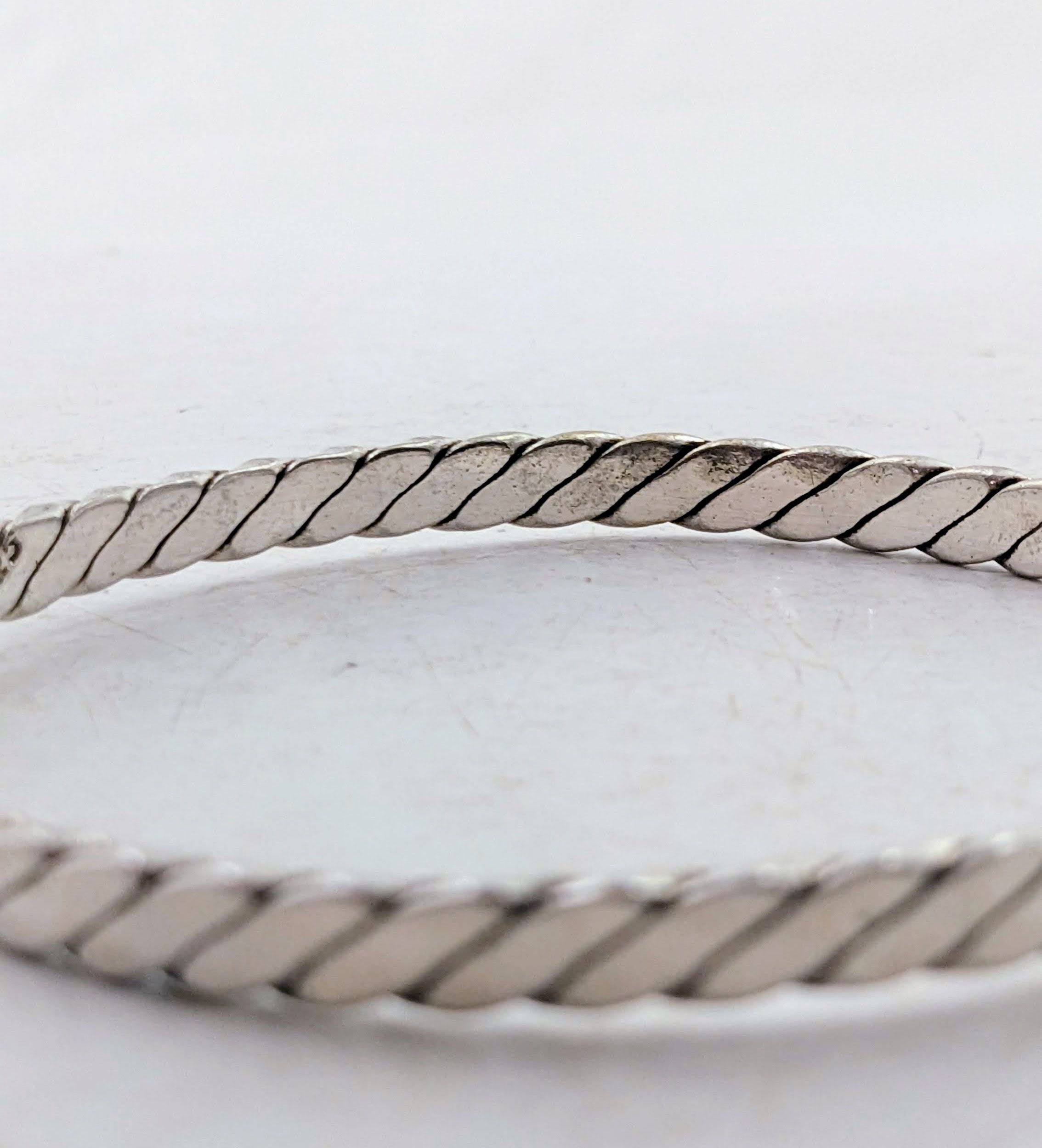 メキシカンシルバー ヴィンテージ TAXCO ブレスレット バングル シルバー ヴィンテージ スターリング シルバー ツイスト ブレスレット バングル