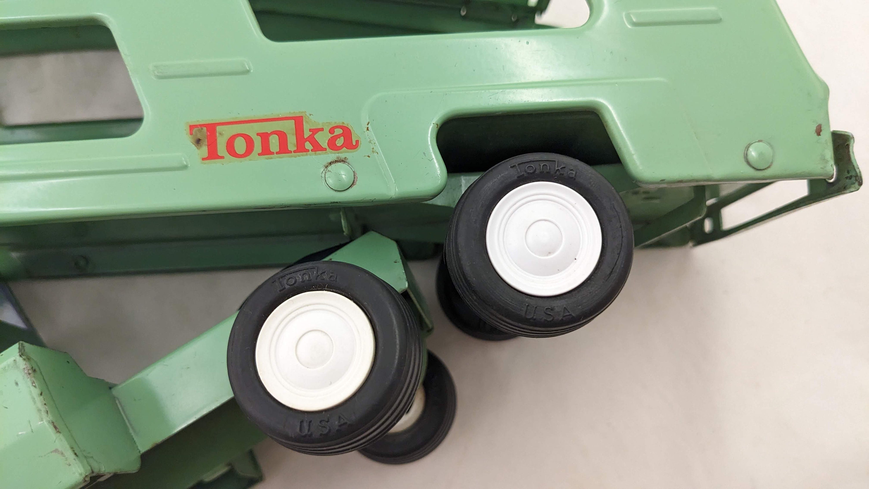 Vintage 1968 Tonka Car Carrier Toy Truck With the Original