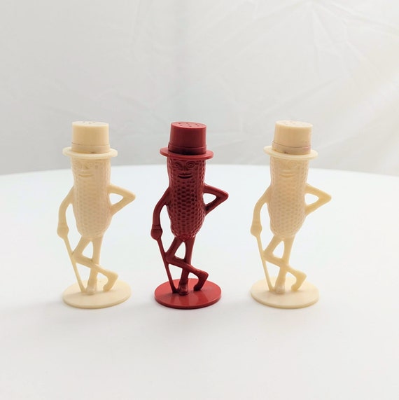 Vintage Mr. Peanut Salt & Pepper Shakers: Planters Collectible Set