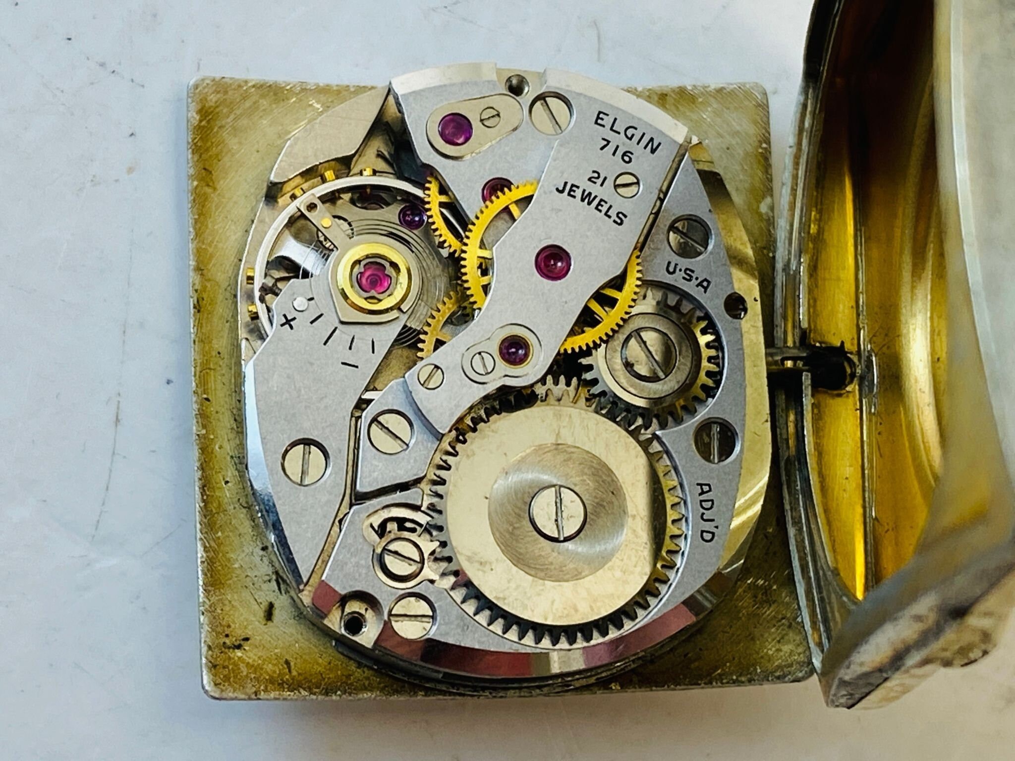 Lady Elgin Shockmaster Vintage 14K gold filled wrist watch Antique & Vintage Mall - Long Beach - Los Angeles Co  main image 3