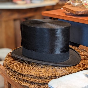 Vintage Tress & Co London Silk Top Hat Eaton