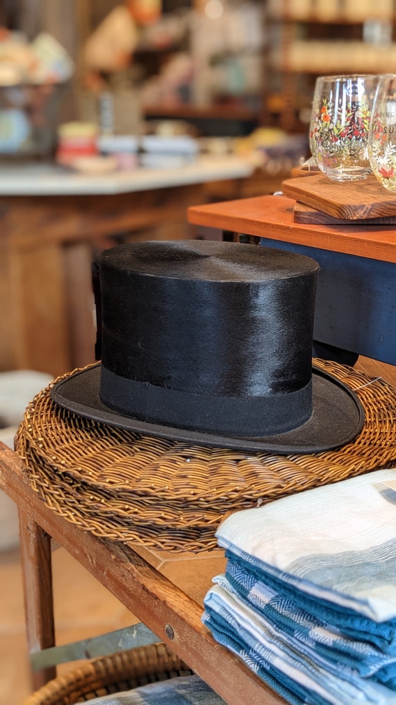 Vintage Tress & Co London Silk Top Hat Eaton, Vin… - image 1