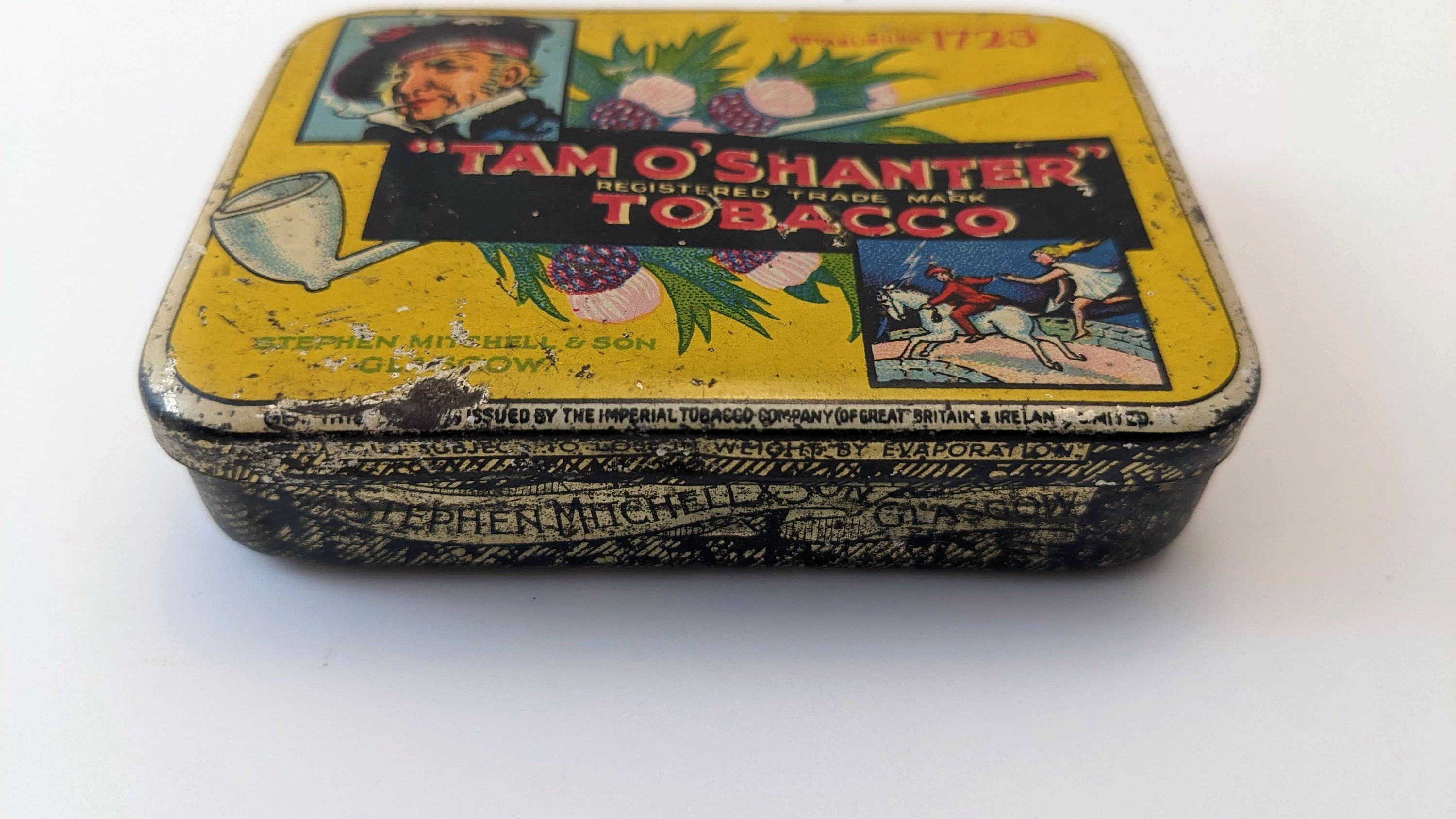 Vintage Tam O'Shanter Tobacco Tin, Advertising, Collectable, Tobacciana,  Decor, Gift