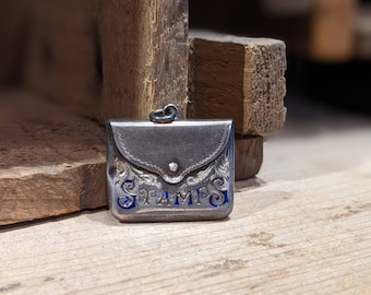 1907 Birmingham Sterling Silver Stamp Holder for a Chatelaine