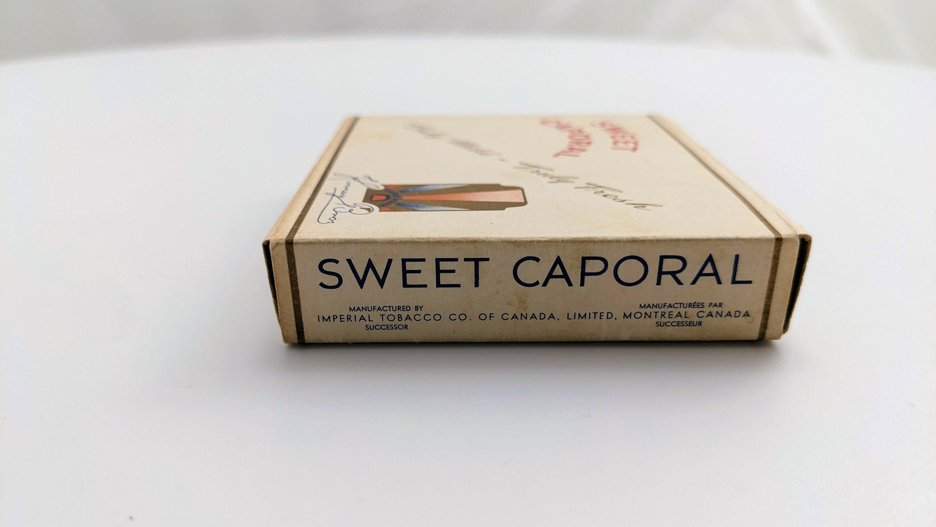 Vintage Sweet Caporal Cigarette Pack, Kinney Bros Advertising