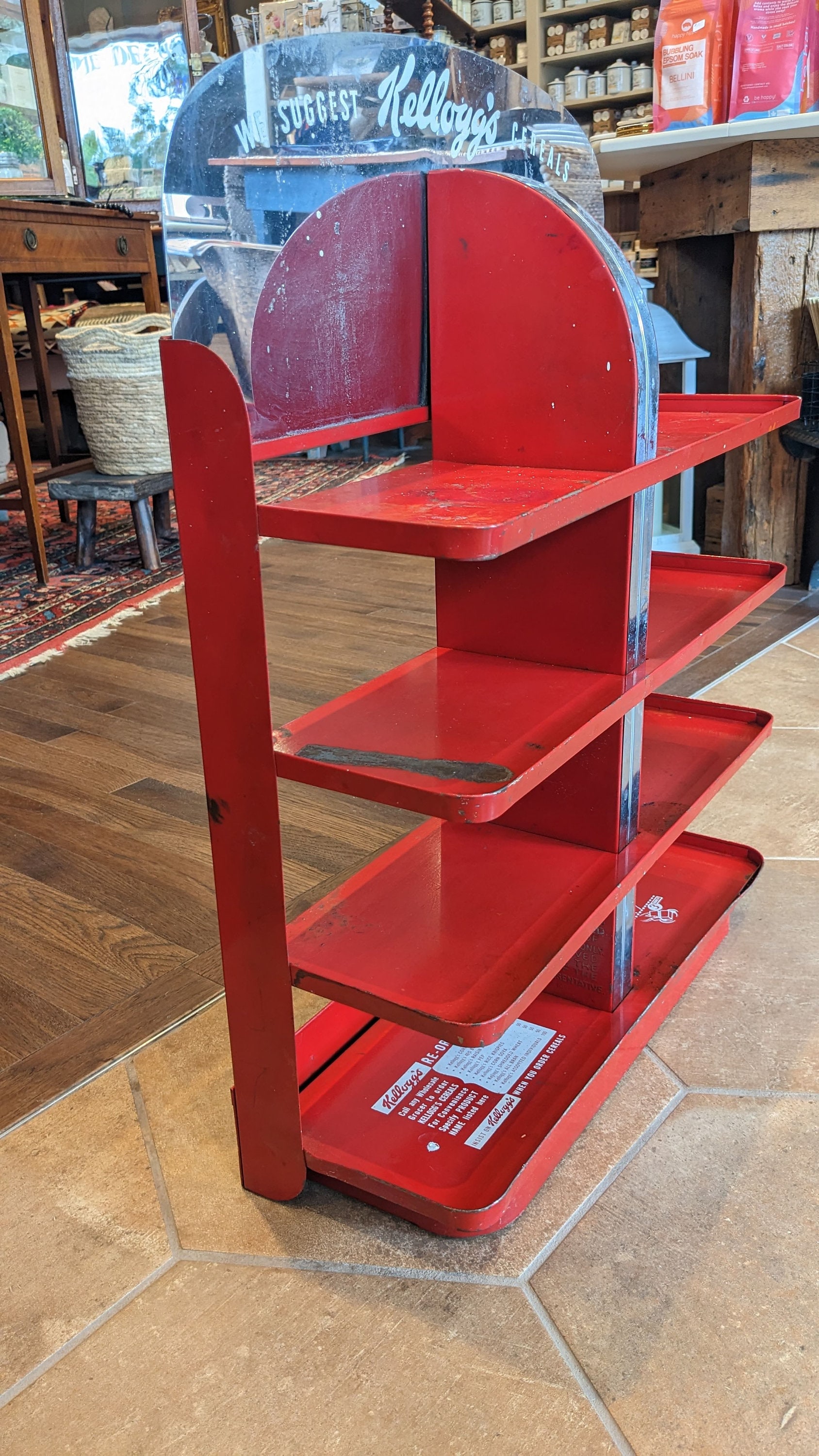 Kellogg's シェルフディスプレイラック4段