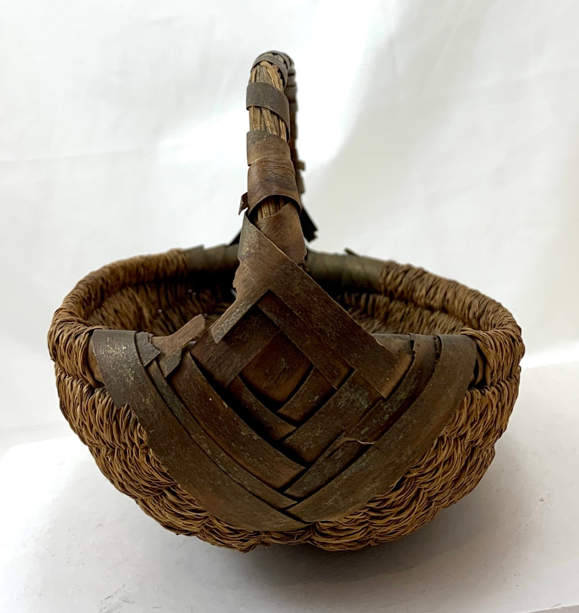 Primitive Native Made Basket circa 1800's Etsy