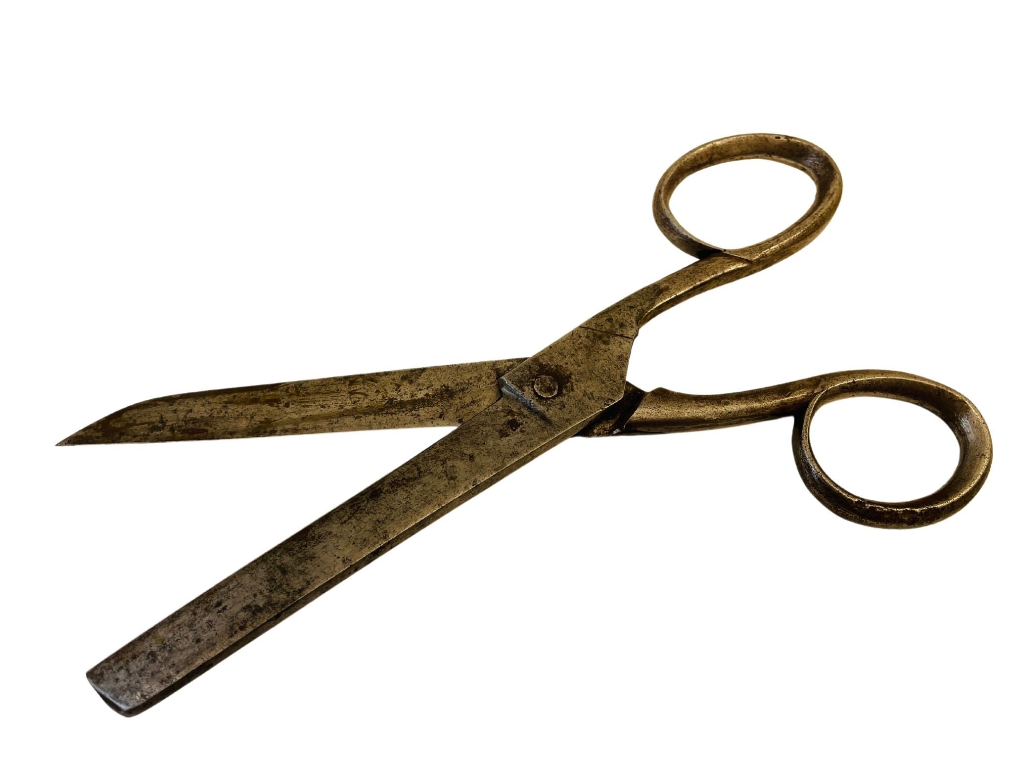 Antique, Vintage Metal Scissors, Shears, Stamped sheffield, Hand Made 7.5 ,  Good Working Order 