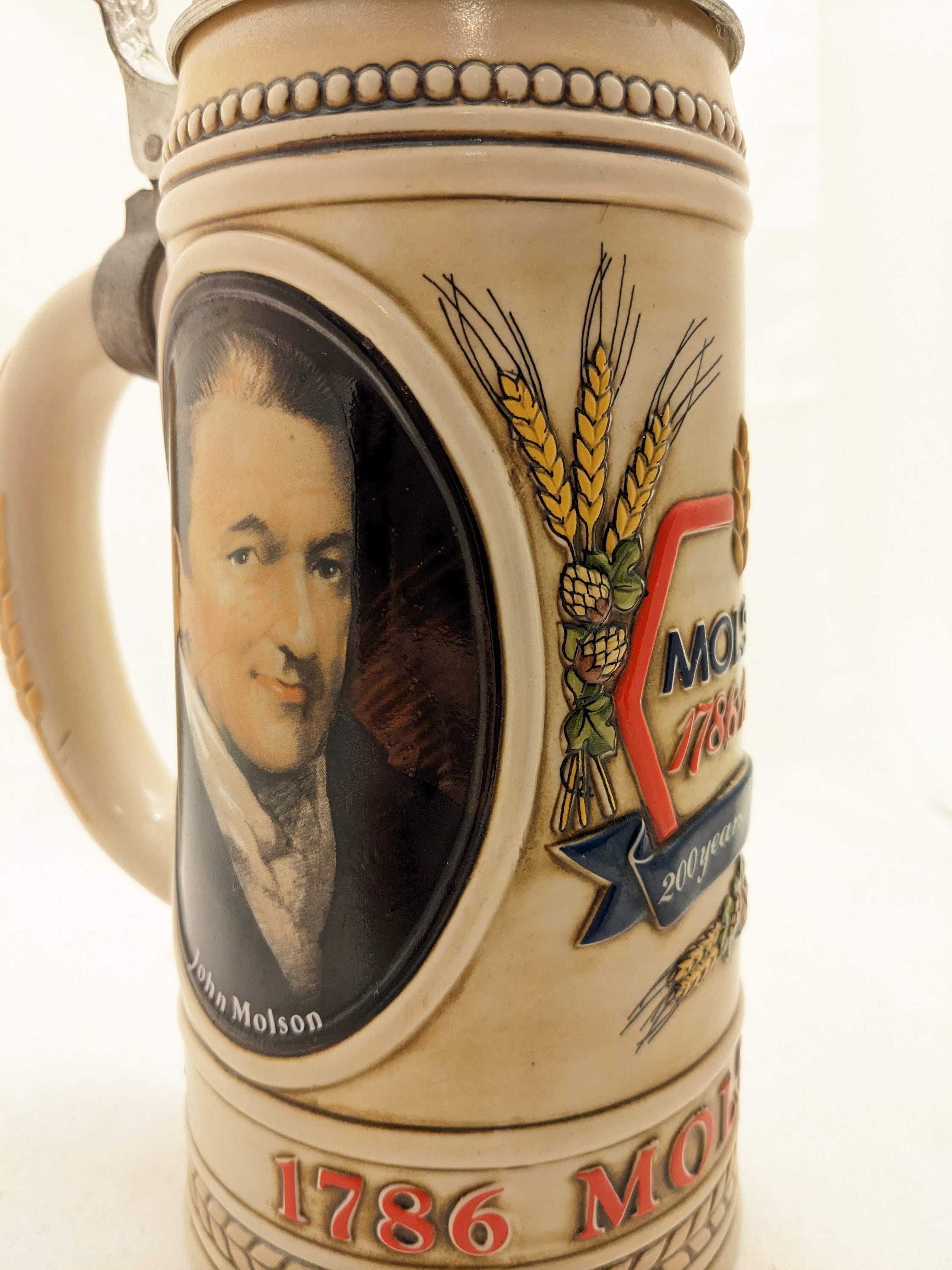 Vintage John Molson Beer Stein With Lid 1786-1886 - Etsy Canada