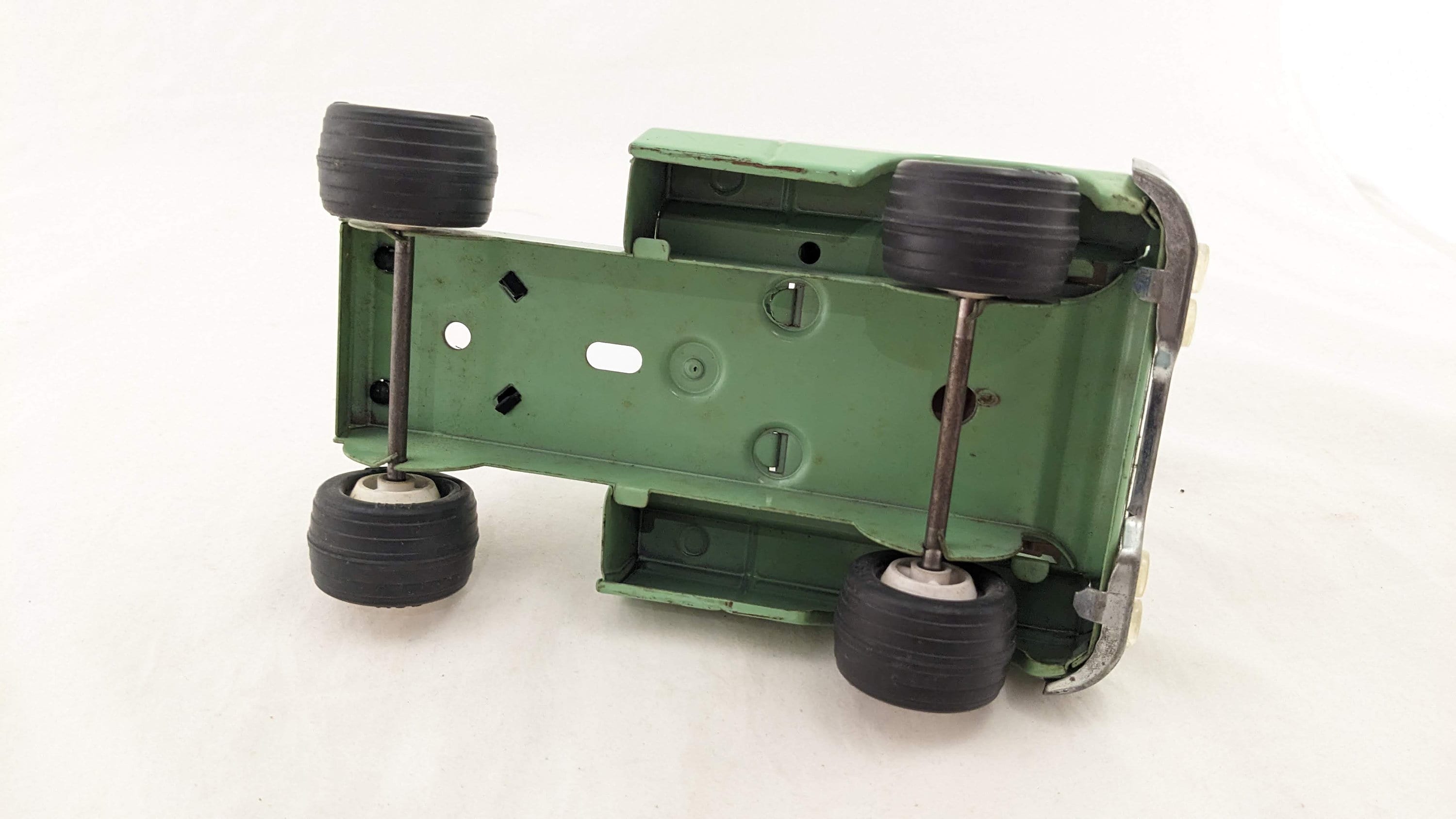 トンカ　ブリキ　trailer(荷台車両) 1960年代 色ミントグリーン Vintage 1960's Tonka Car Transport Metal Green Car Hauler