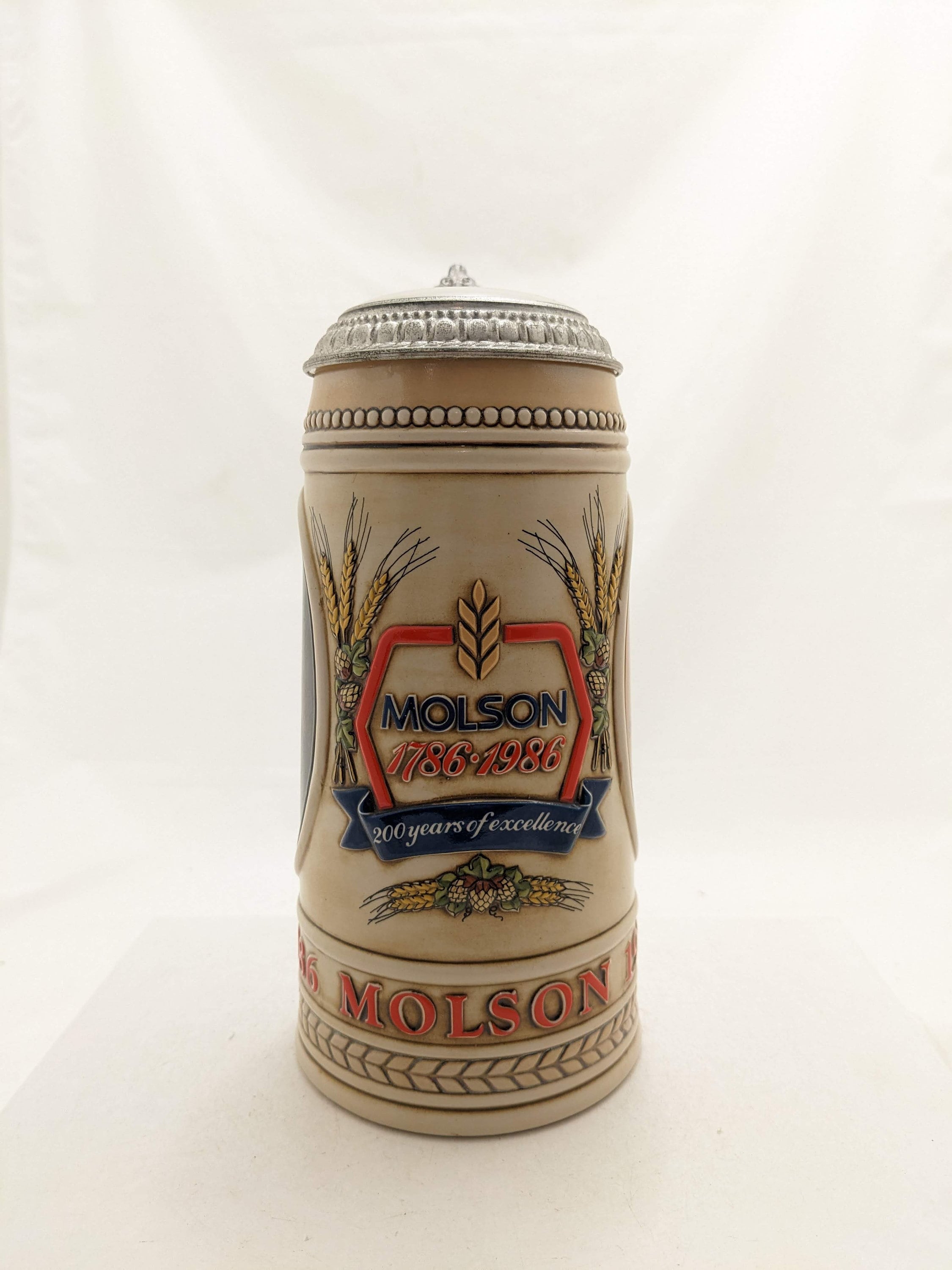 Vintage John Molson Beer Stein With Lid 1786-1886 - Etsy Canada