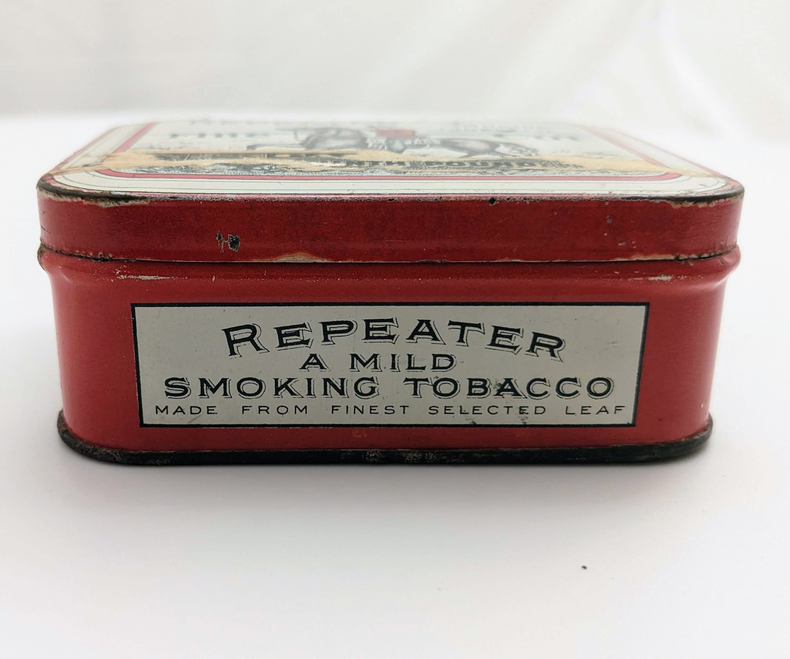 repeater tobacco tin Repeater Fine Cut Tobacco Tin, Collectable, Advertising, Tobacciana, Decor,  Gift