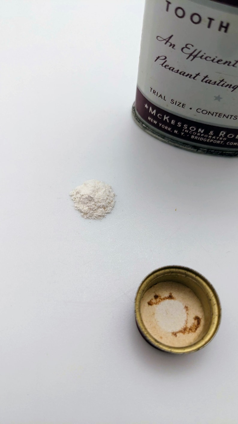 Vintage Calox Tooth Powder Tin - Etsy
