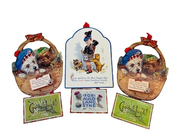Three Vintage Cardboard Calendars 1968, 1969 and 1975