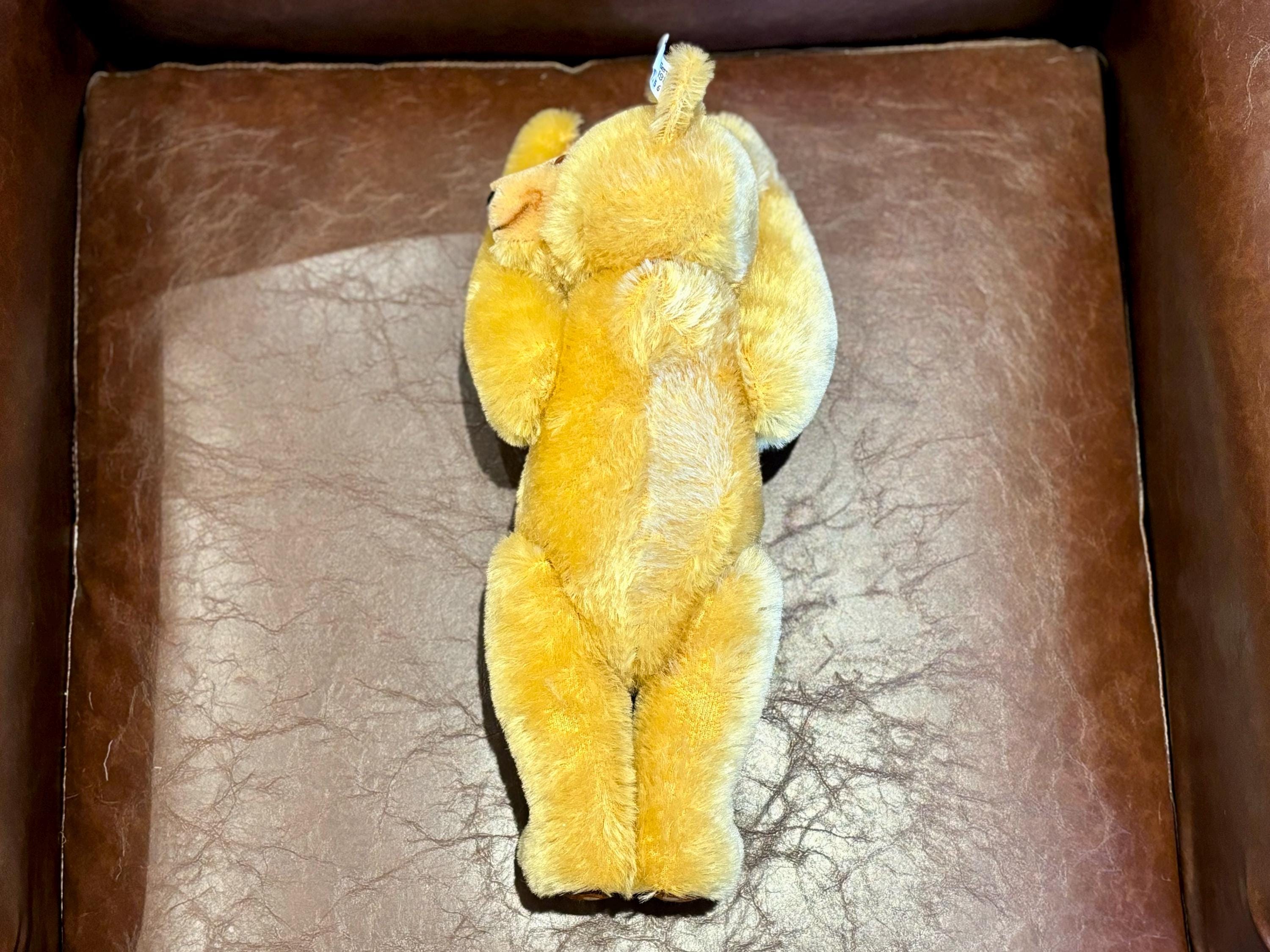 Large Steiff Dicky 1930 Replica Mohair Teddy Bear, Limited Edition