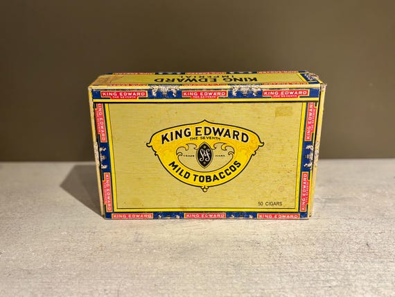 Vintage King Edward Imperial Cigar Box