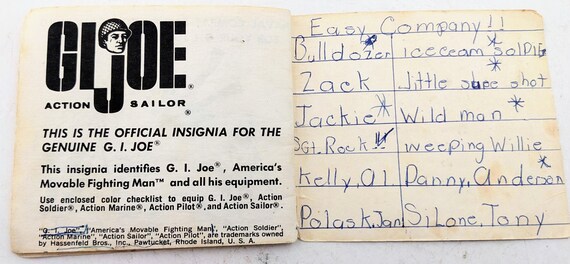 Vintage 1964 GI Joe Navy Training Manual, Hassenfeld Bros. - Etsy