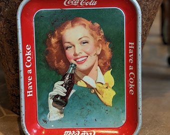 Bandeja para servir bebidas Coca Cola de 1948