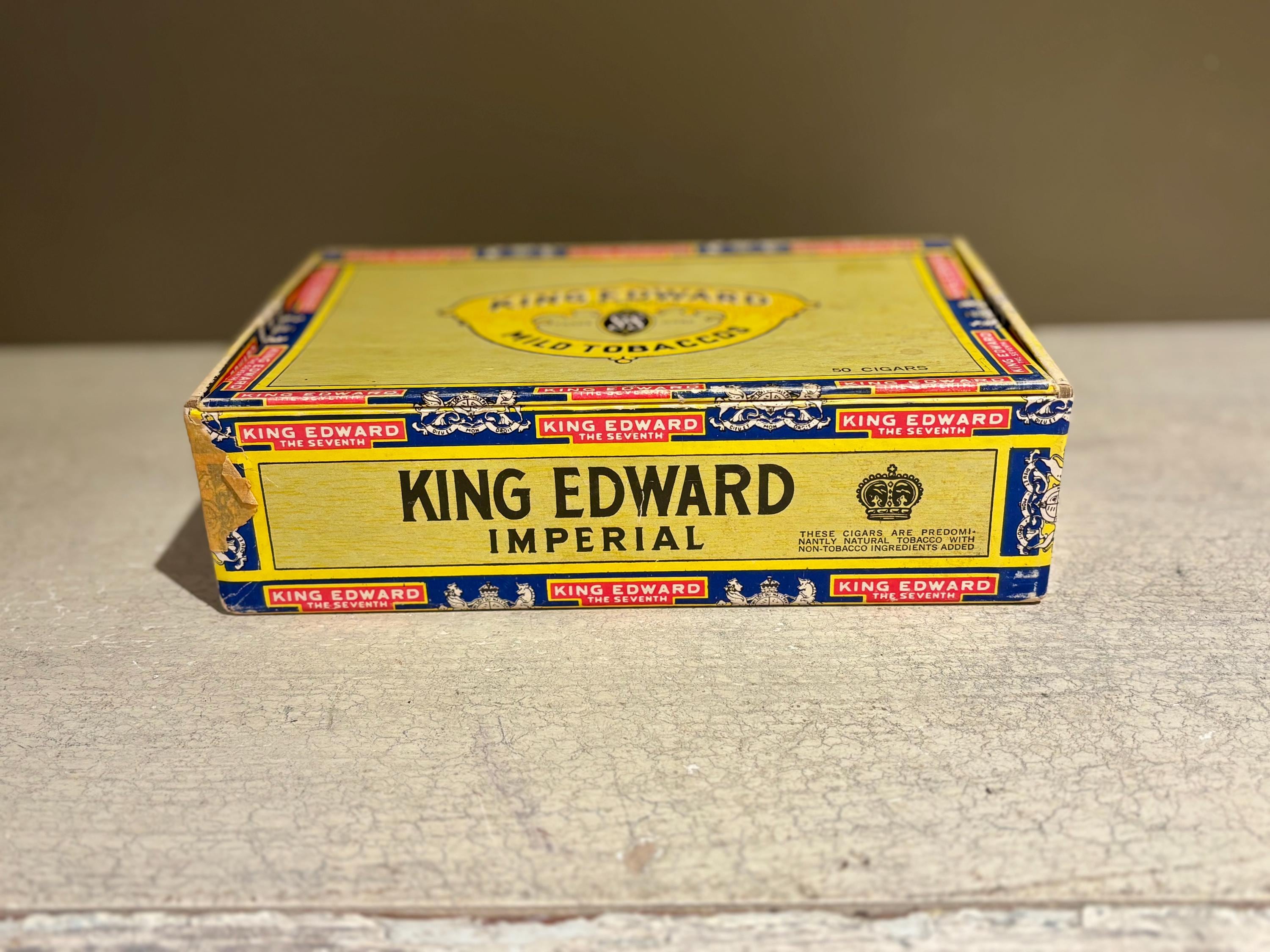 Vintage King Edward Imperial Cigar Box