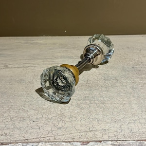 Vintage Glass Door Handle Set