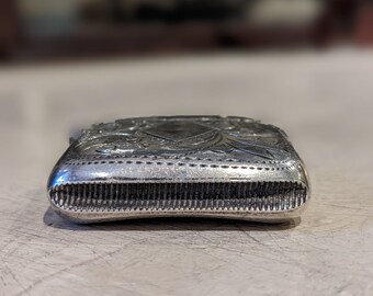 アンティークシルバー　マッチケース 1902 シルバースクエアマッチケース - 金庫 - Etsy 日本
