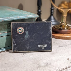 Players Black Cigarette Tin