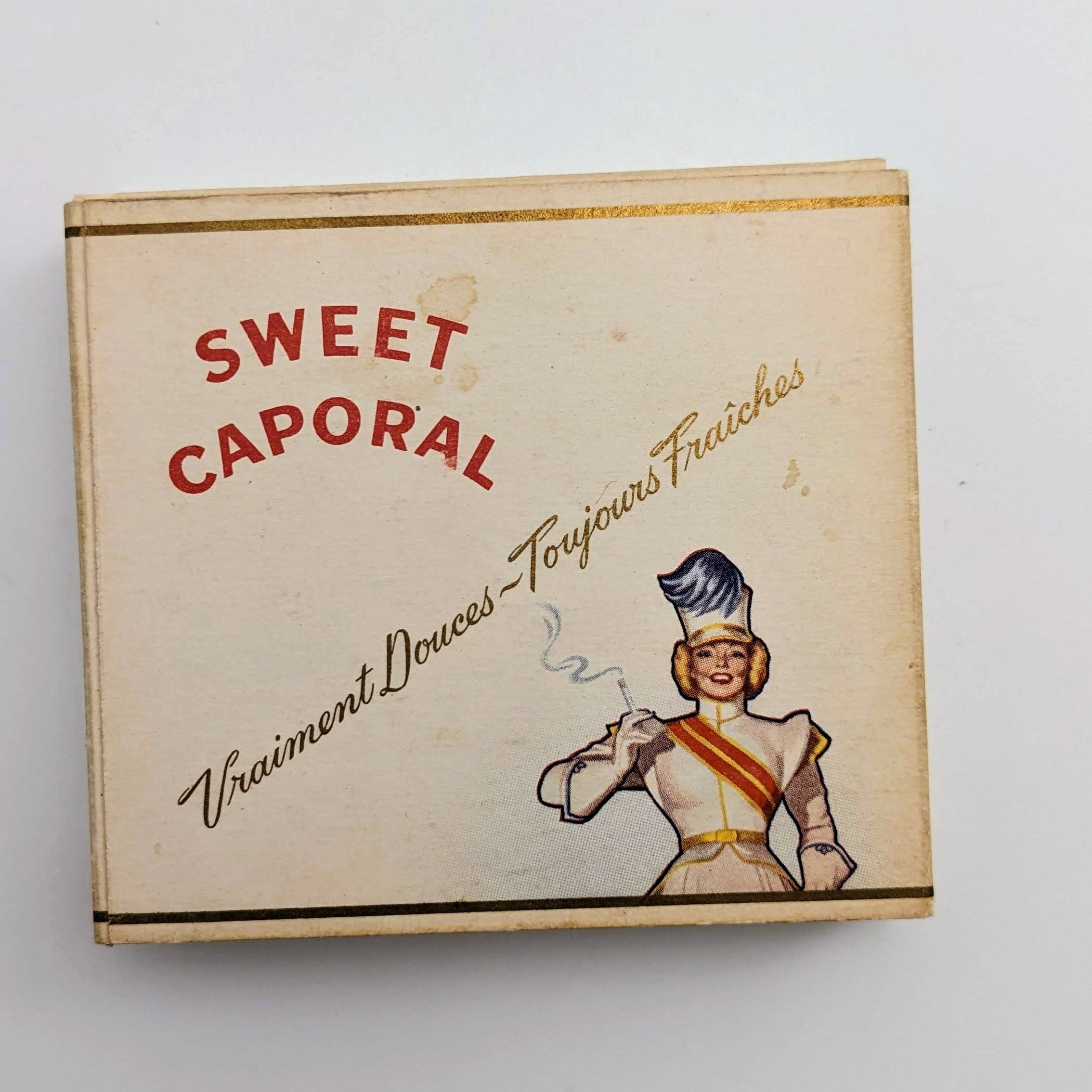 Vintage Sweet Caporal Cigarette Pack, Kinney Bros Advertising