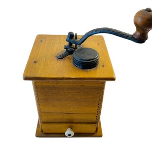 Antique Imperial Cast Iron Coffee Grinder with Drawer
