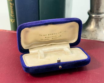 Early Henry Birks & Sons Velvet Pin Display Box