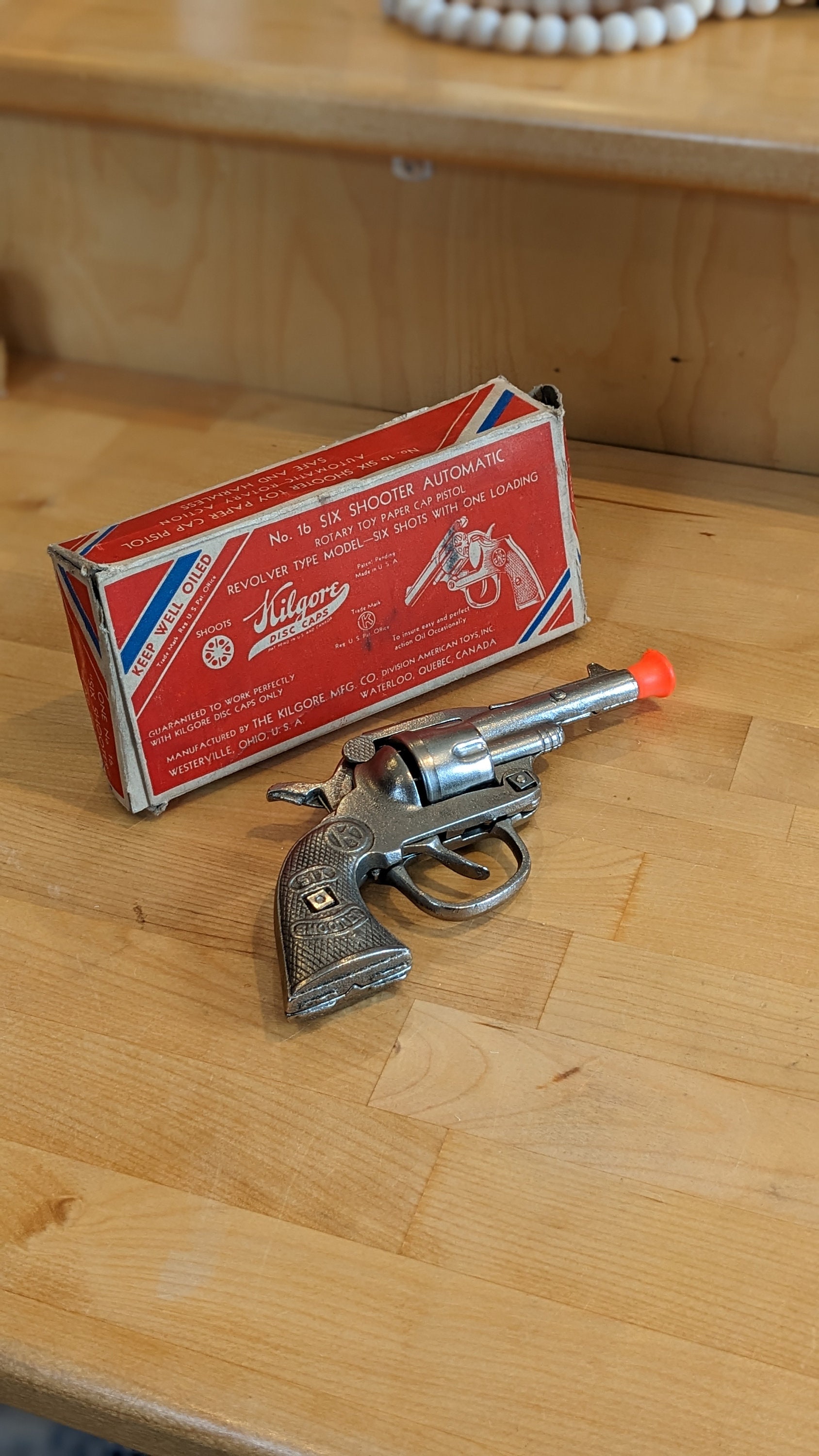 1930s Kilgore Six Shooter Cap Toy With Original Box NOS set B Etsy UK