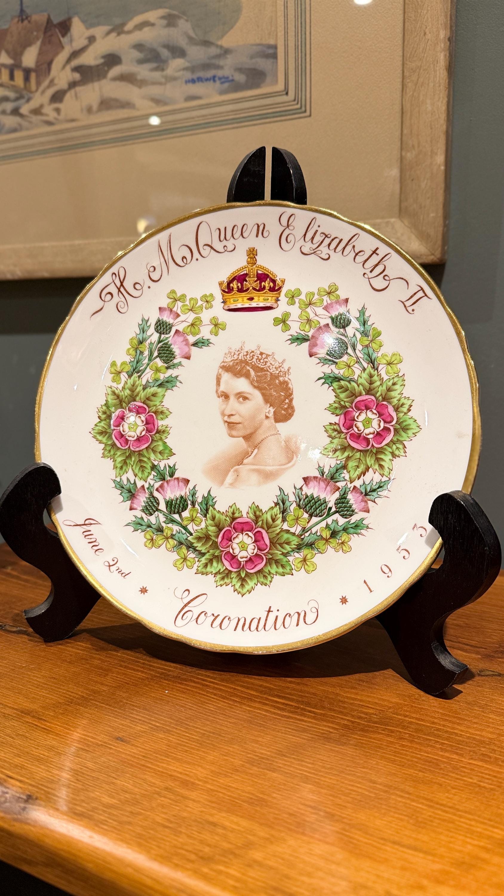 Queen Elizabeth 1953 Coronation Plate - Etsy