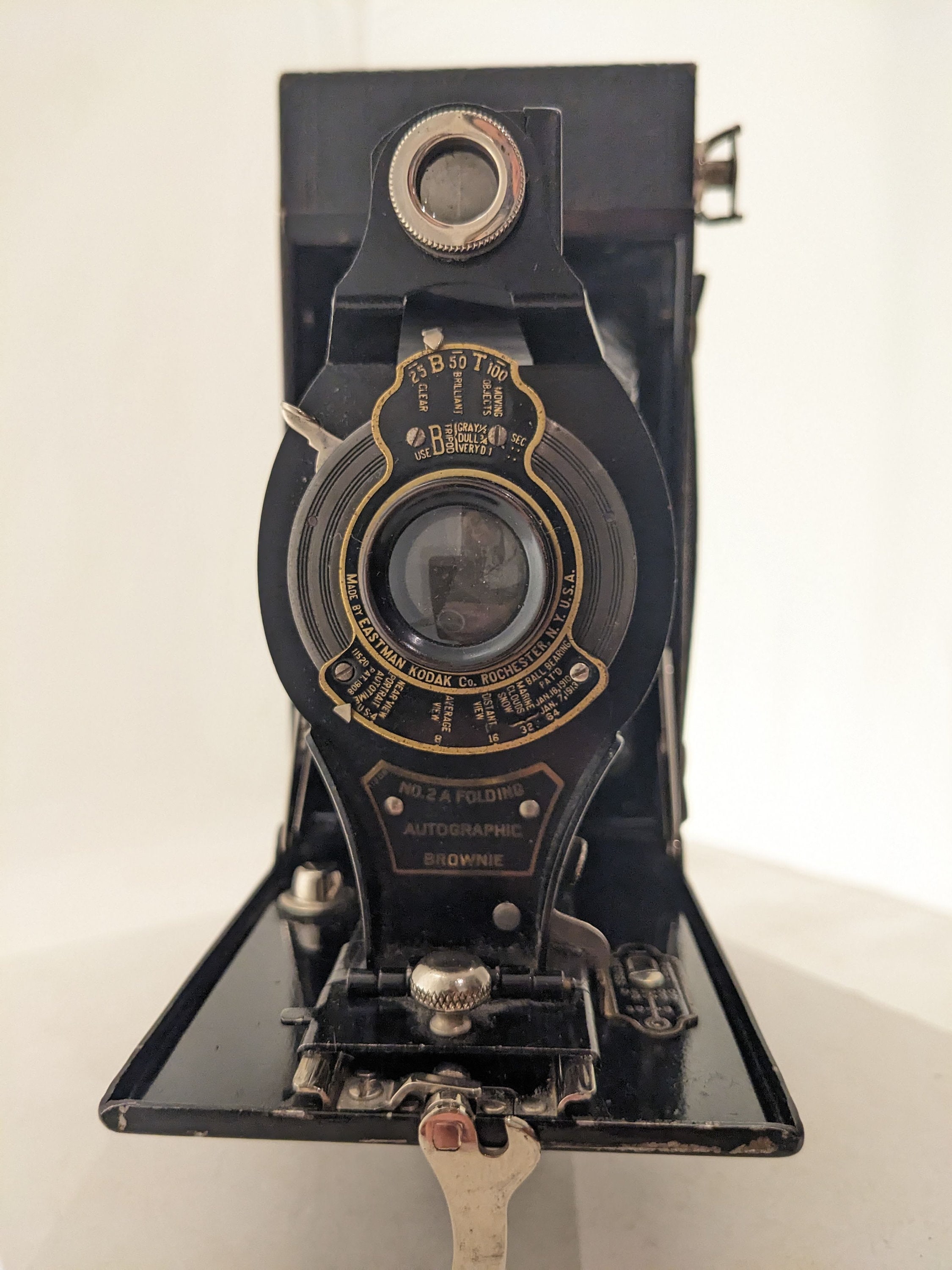 Vintage Kodak No. 2A Autographic Brownie Folding Camera With