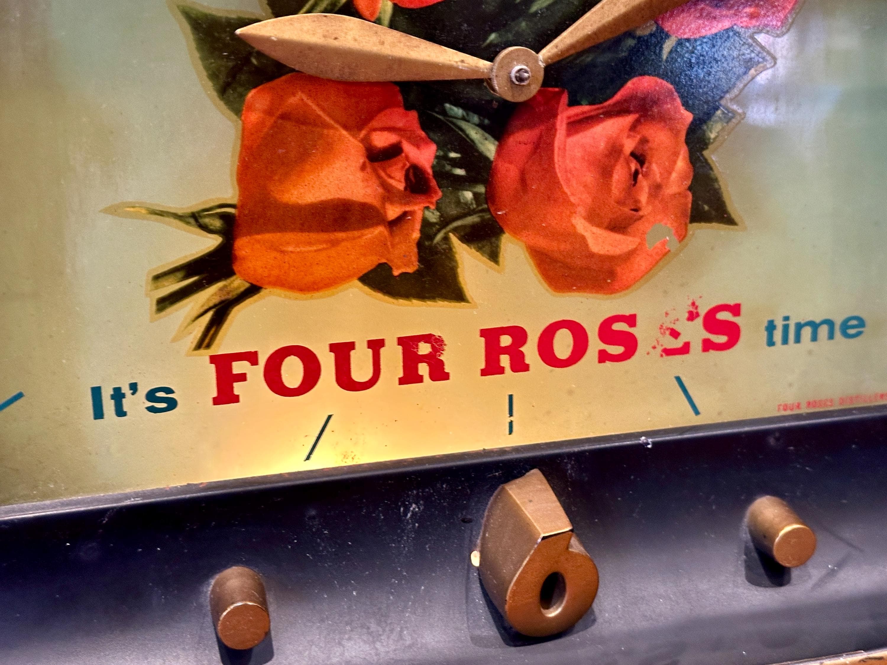 Vintage Four Roses Whiskey Clock - Etsy