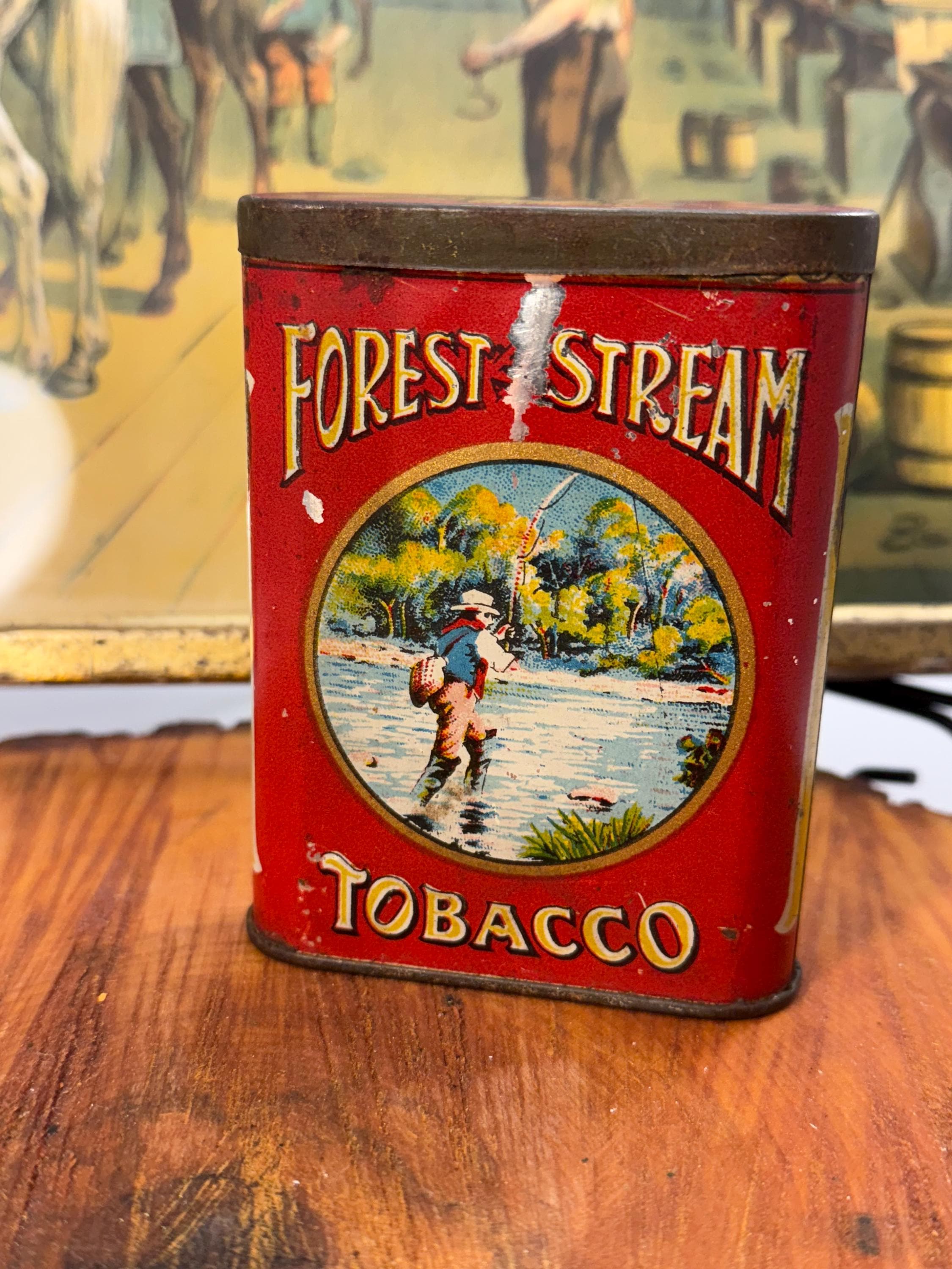 field and stream tobacco tin Forest and Stream Tobacco Tin