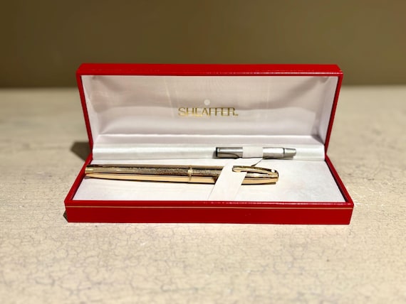 Vintage Gold Electroplated Sheaffer Fountain Pen With 14k Nib and