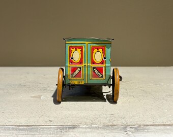 ヴィンテージ J. Chein ブリキ製ゼンマイ仕掛けの高級食料品おもちゃの