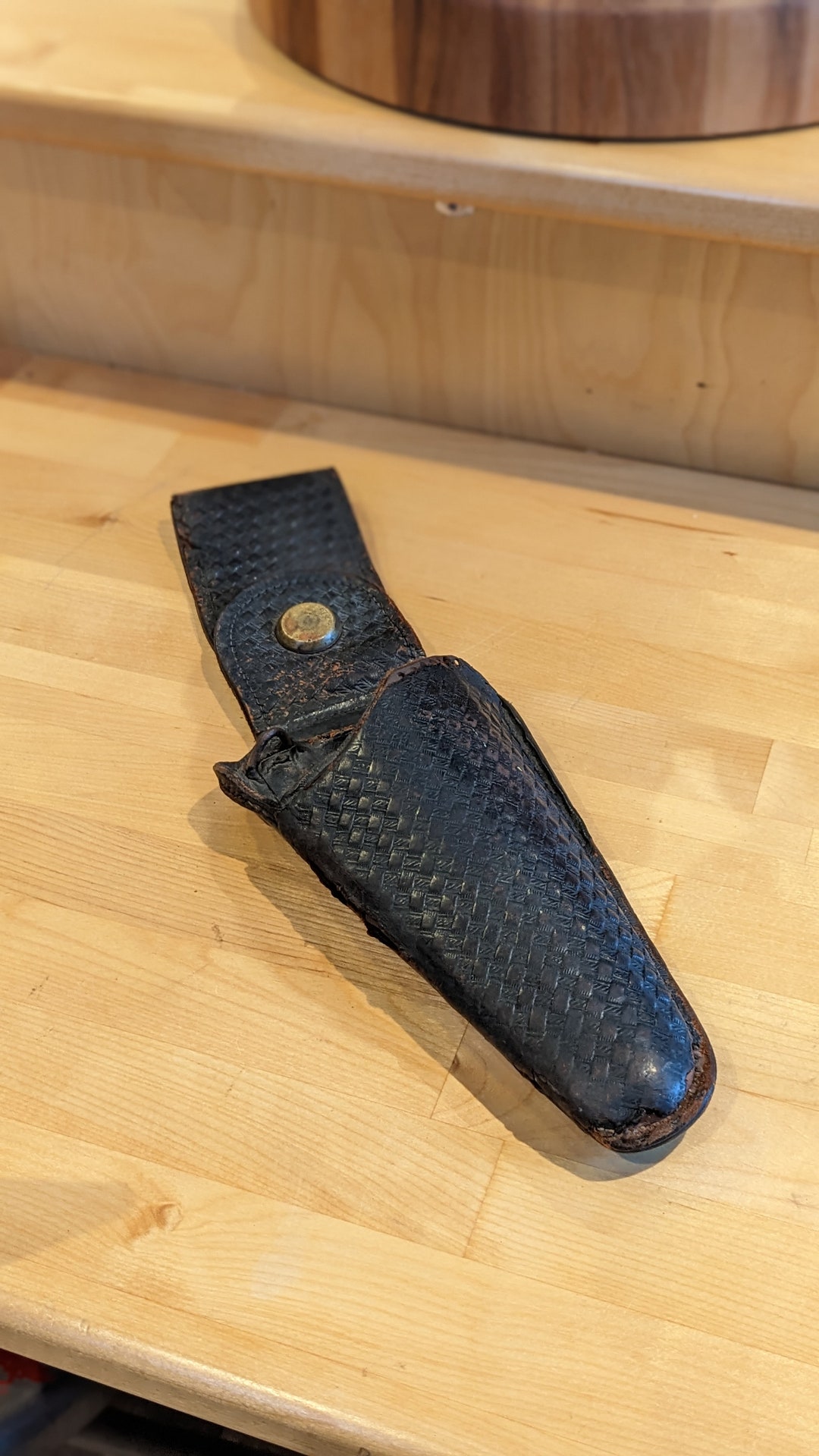 Vintage S & W Clamshell Holster, Collectable, Western, Leather Holster