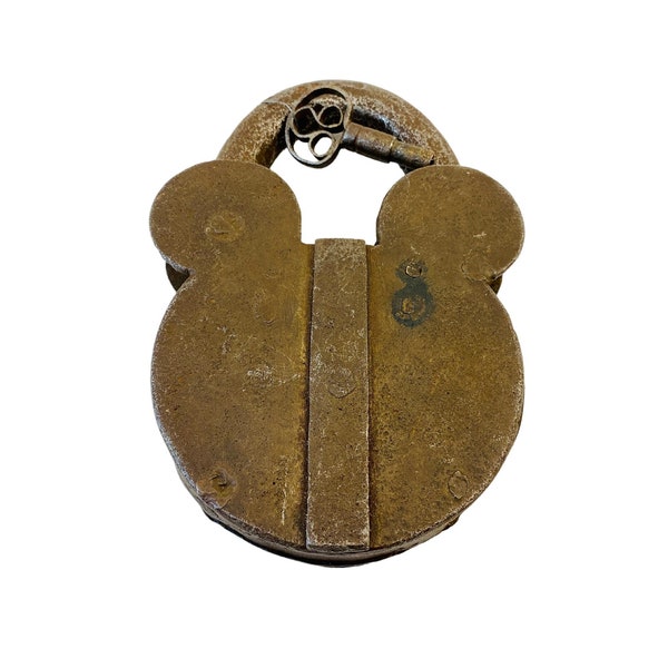 Early Hand Forged Lock W/Twist Key C.1830