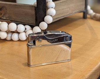 Vintage Auer Flat Lighter NOS, Tobacciana, Collectable, New Old Stock, Gift