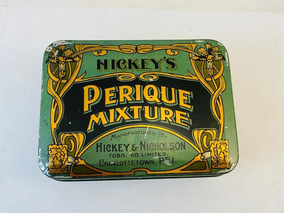 perique tobacco Vintage Hickey's Perique Mixture Tobacco Tin - Charlottetown P.E.I