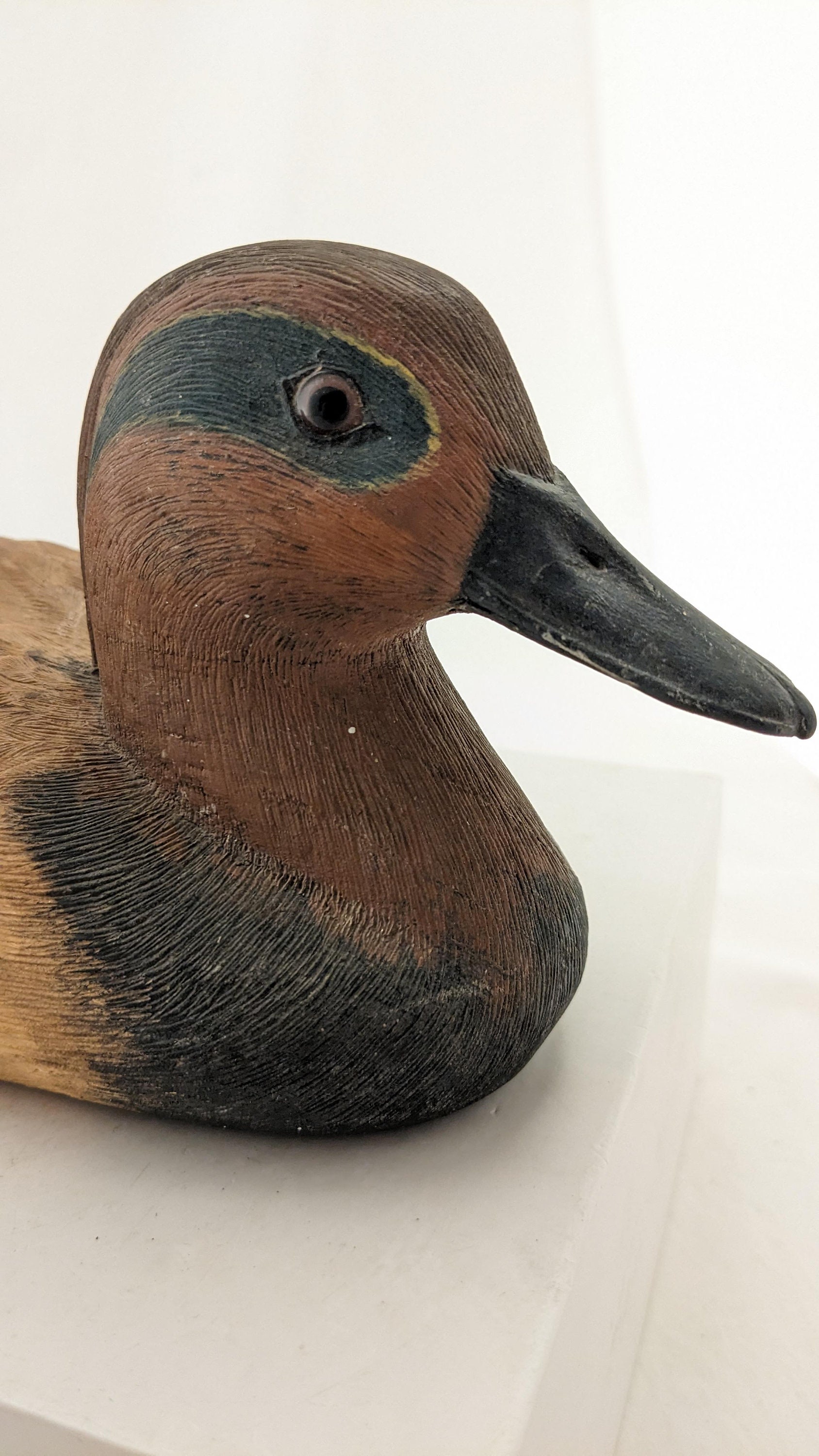 Leurre en bois de canard photo stock. Image du charlatan - 34544914