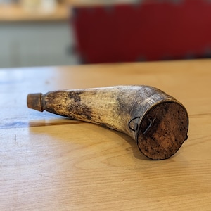 Antique Small Primitive Powder Horn