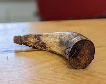 Antique Small Primitive Powder Horn