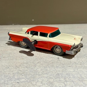 Vintage Schuco Micro Racer 1045 Ford Custom 300 Wind-Up Toy Car