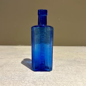 Rare Antique Cobalt Blue 4.5-Inch Sulpholine Ointment Bottle