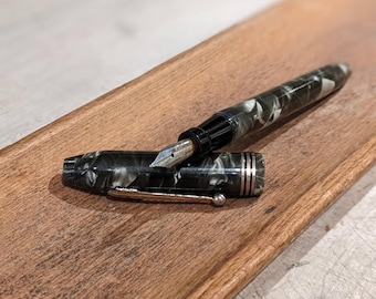 Pluma estilográfica Vintage Green Marble Empire, coleccionable, caligrafía, escritura, regalo